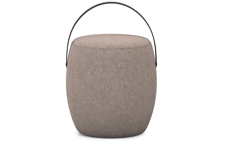 Taupe Linen Style Fabric | Ramsay Footstool