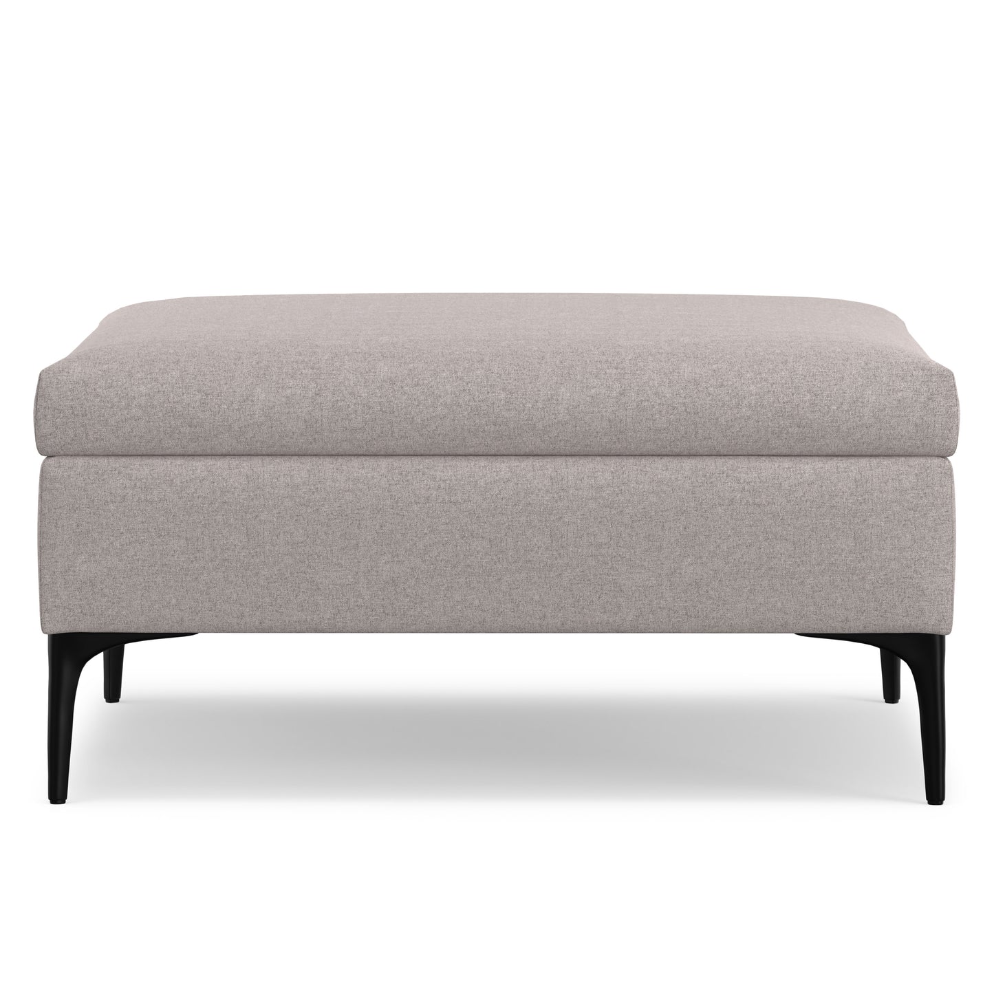 Cloud Grey Linen Style Fabric | Rebecca Coffee Table Storage Ottoman with Lift Up Lid in Linen