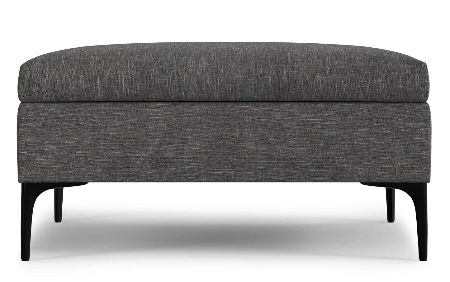 Slate Grey Linen Style Fabric | Rebecca Coffee Table Storage Ottoman with Lift Up Lid