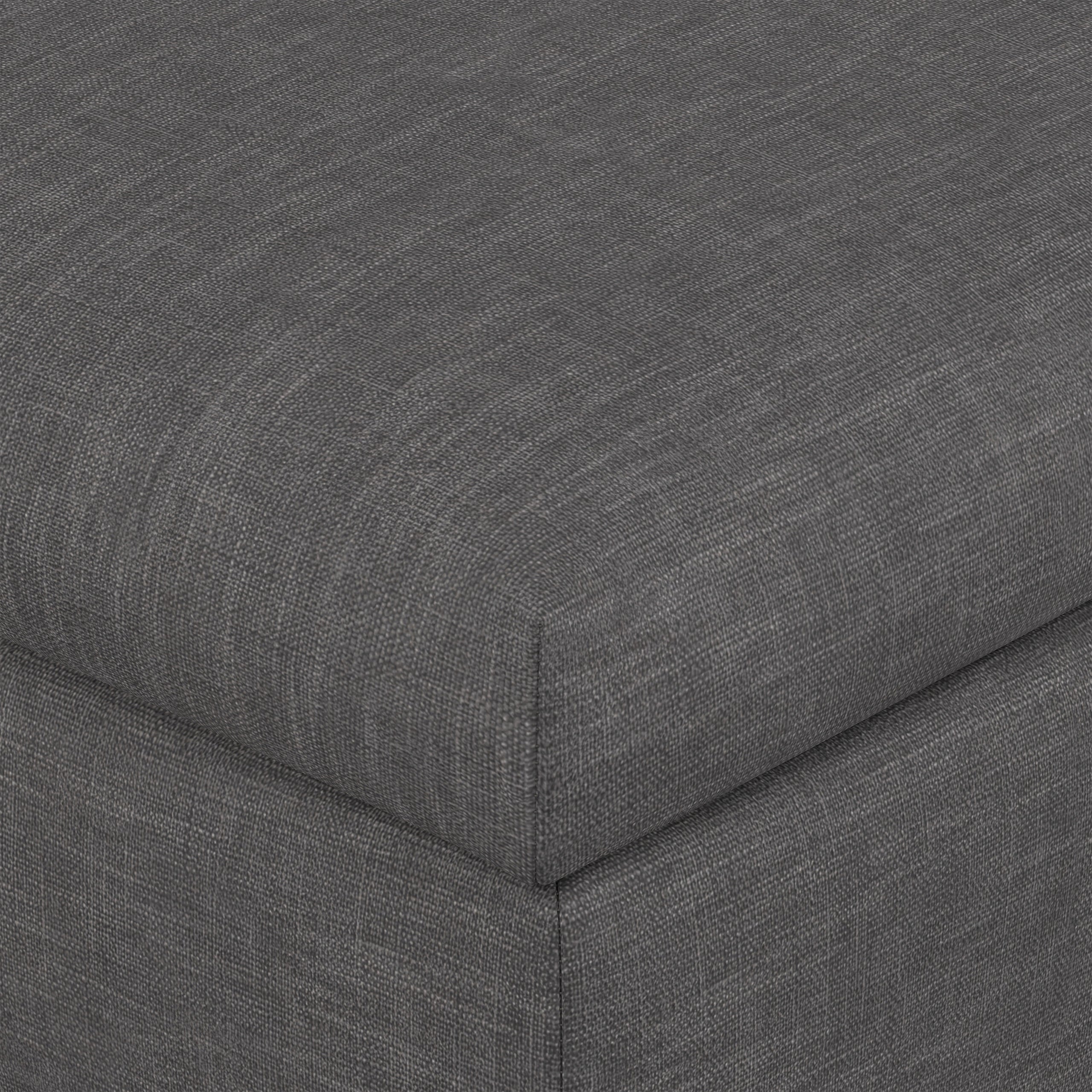 Slate Grey Linen Style Fabric | Rebecca Coffee Table Storage Ottoman with Lift Up Lid in Linen