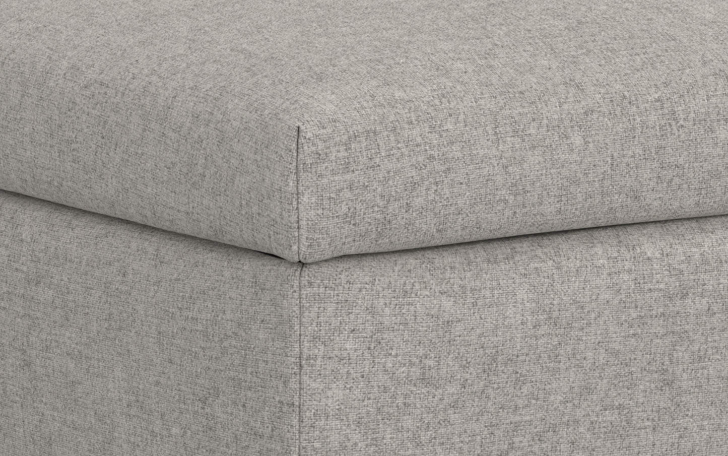 Rebecca Large Coffee Table Storage Ottoman with Lift up Lid in Linen