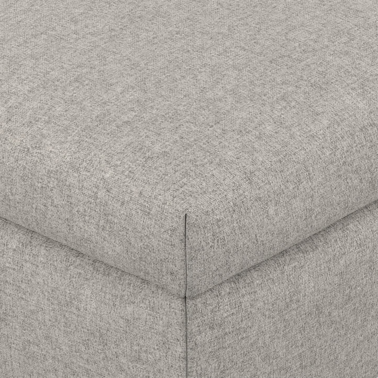 Cloud Grey Linen Style Fabric | Rebecca Large Coffee Table Storage Ottoman with Lift up Lid in Linen