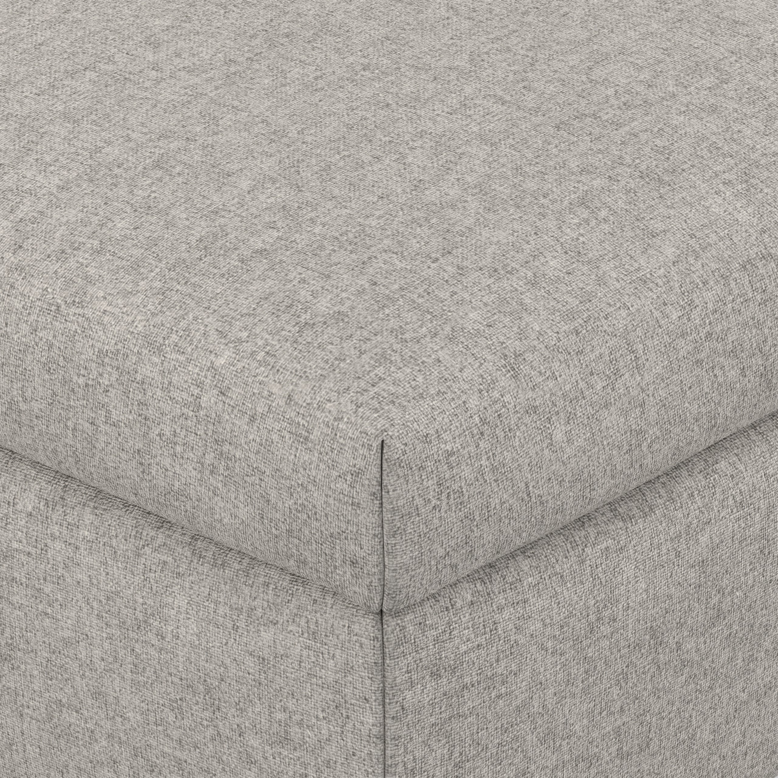 Cloud Grey Linen Style Fabric | Rebecca Large Coffee Table Storage Ottoman with Lift up Lid in Linen