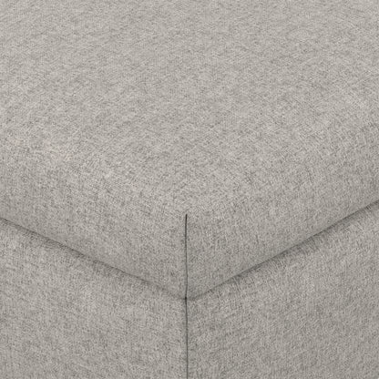 Cloud Grey Linen Style Fabric | Rebecca Large Coffee Table Storage Ottoman with Lift up Lid in Linen