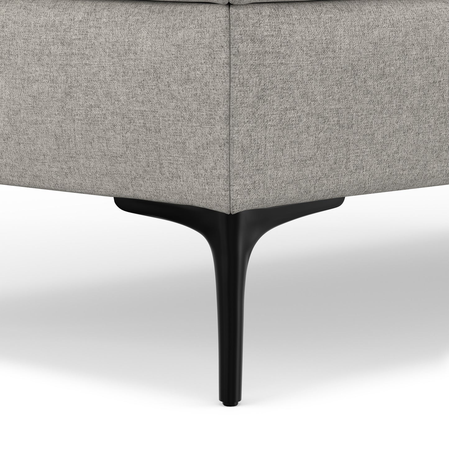 Cloud Grey Linen Style Fabric | Rebecca Large Coffee Table Storage Ottoman with Lift up Lid in Linen