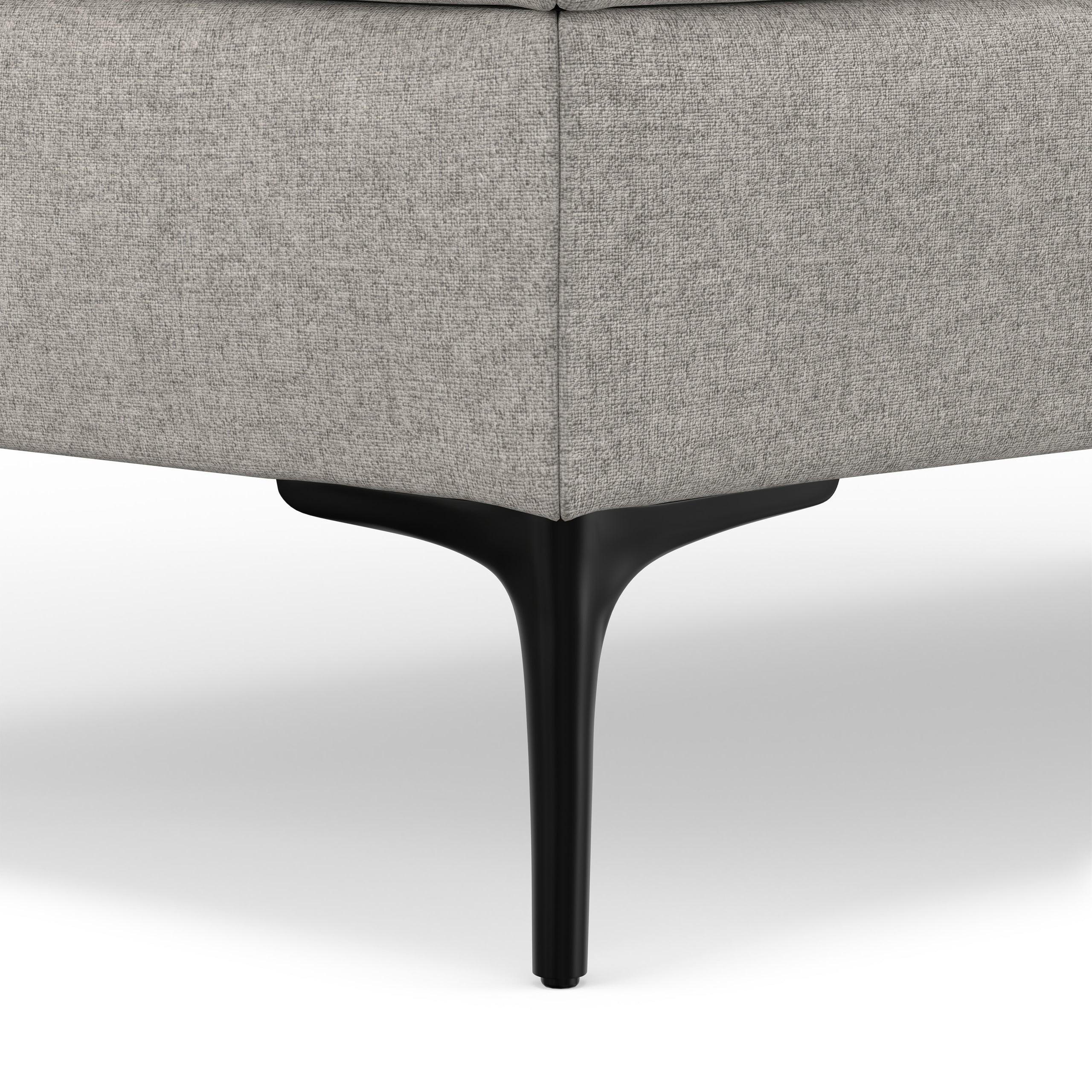 Cloud Grey Linen Style Fabric | Rebecca Large Coffee Table Storage Ottoman with Lift up Lid in Linen