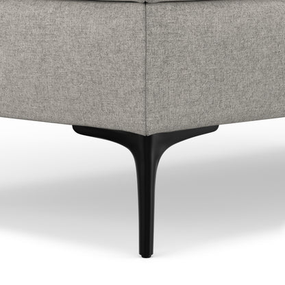 Cloud Grey Linen Style Fabric | Rebecca Large Coffee Table Storage Ottoman with Lift up Lid in Linen