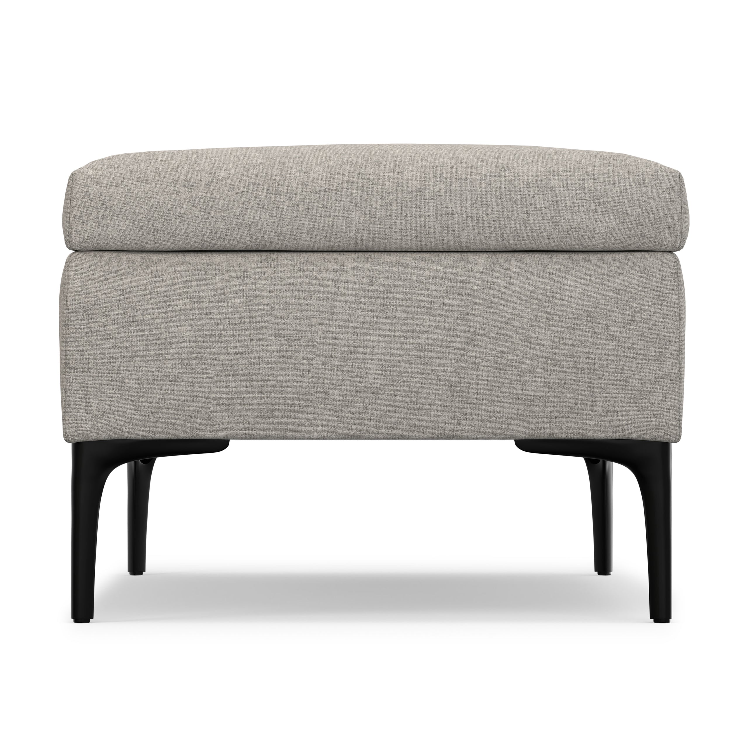 Cloud Grey Linen Style Fabric | Rebecca Large Coffee Table Storage Ottoman with Lift up Lid in Linen