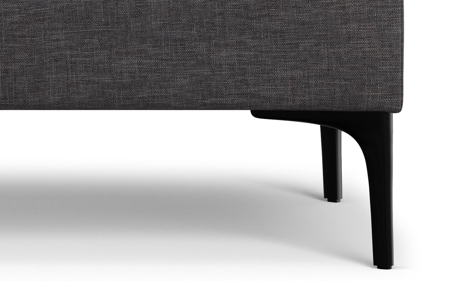 Slate Grey Linen Style Fabric | Rebecca Large Coffee Table Storage Ottoman with Lift up Lid