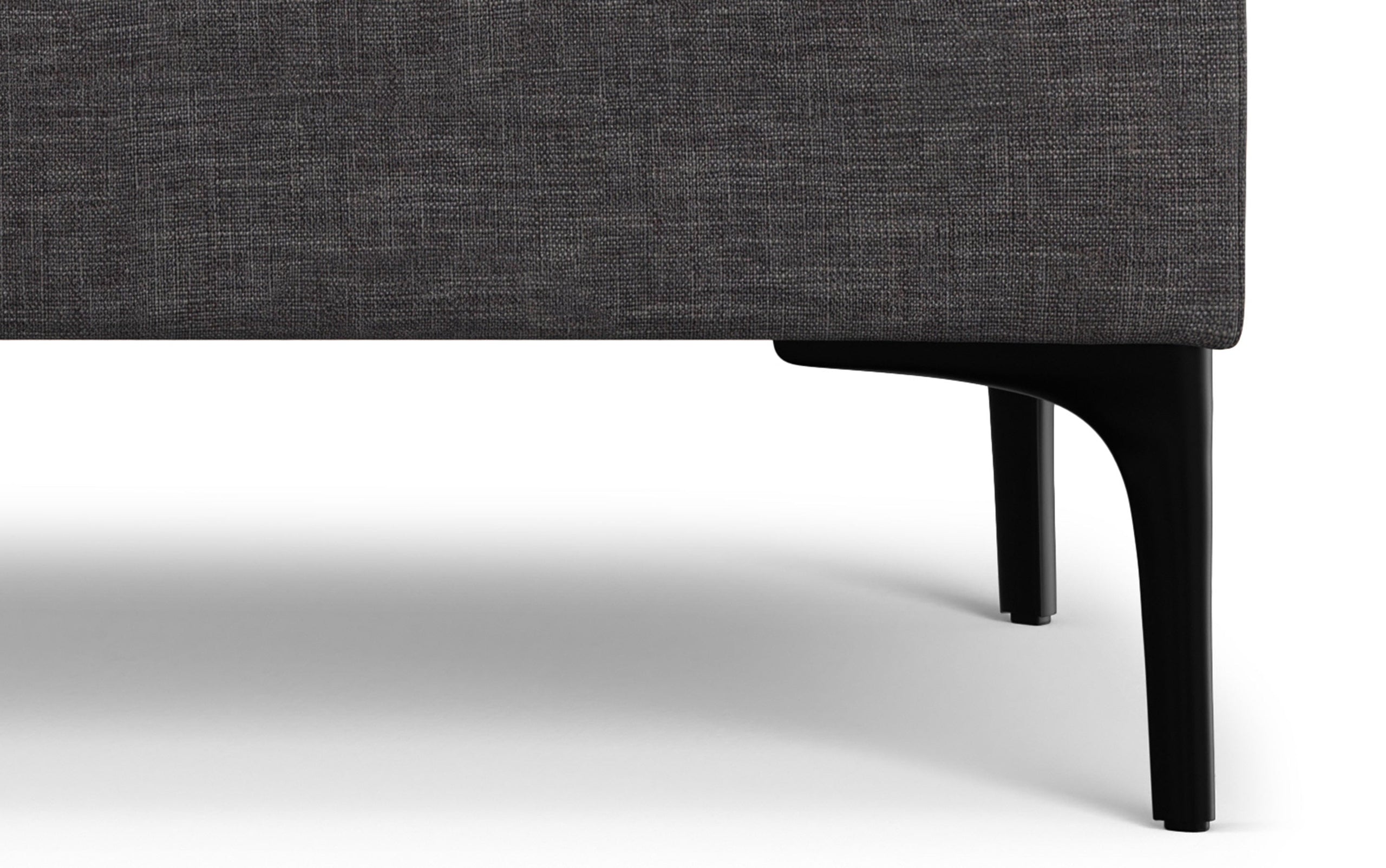 Slate Grey Linen Style Fabric | Rebecca Large Coffee Table Storage Ottoman with Lift up Lid