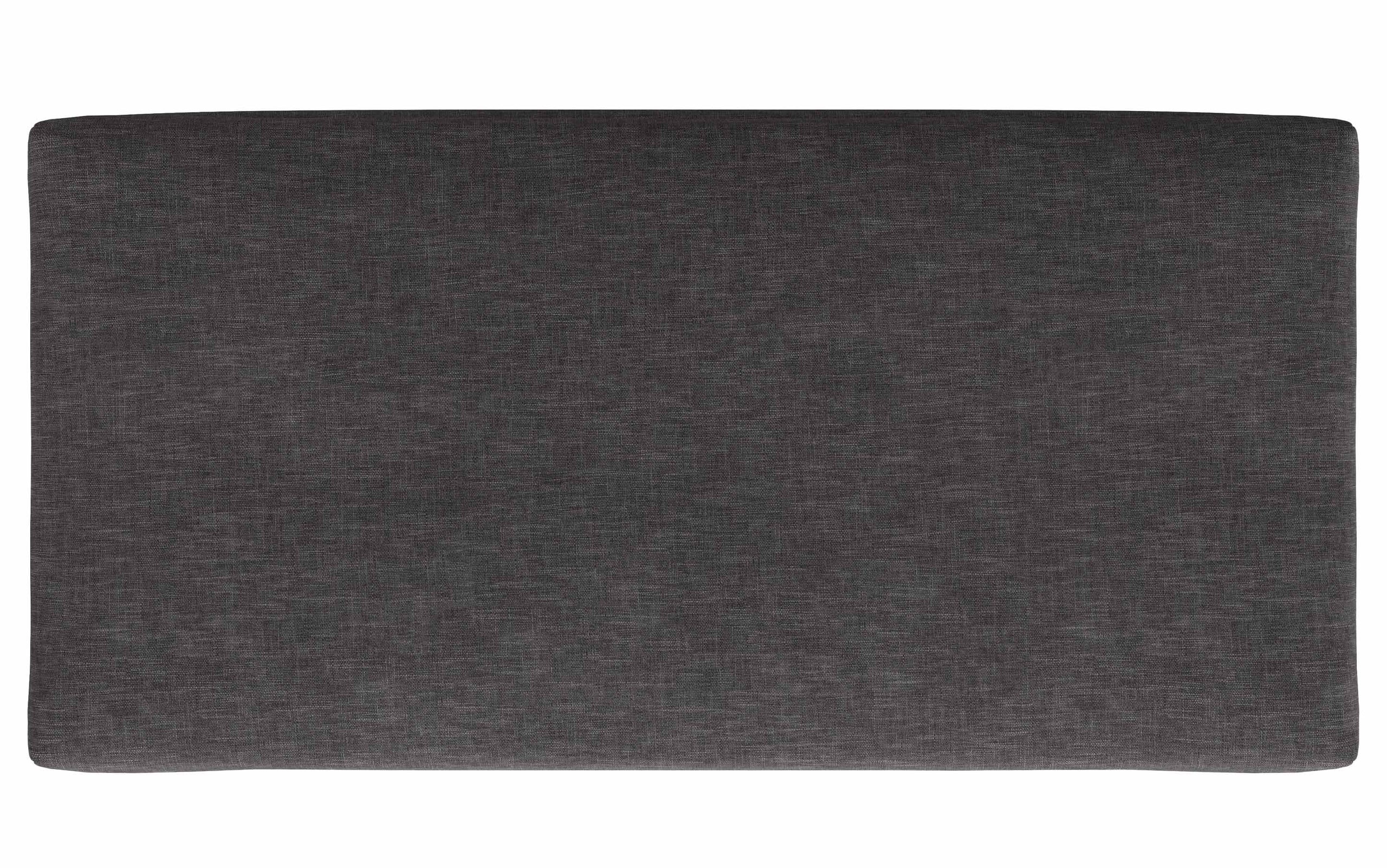 Slate Grey Linen Style Fabric | Rebecca Large Coffee Table Storage Ottoman with Lift up Lid