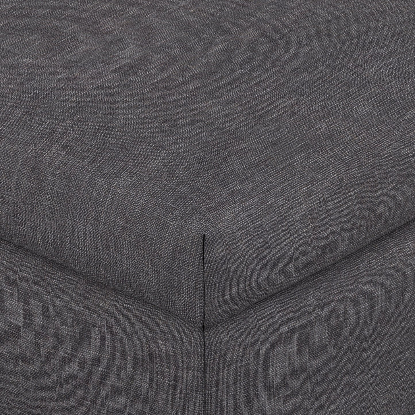 Slate Grey Linen Style Fabric | Rebecca Large Coffee Table Storage Ottoman with Lift up Lid in Linen