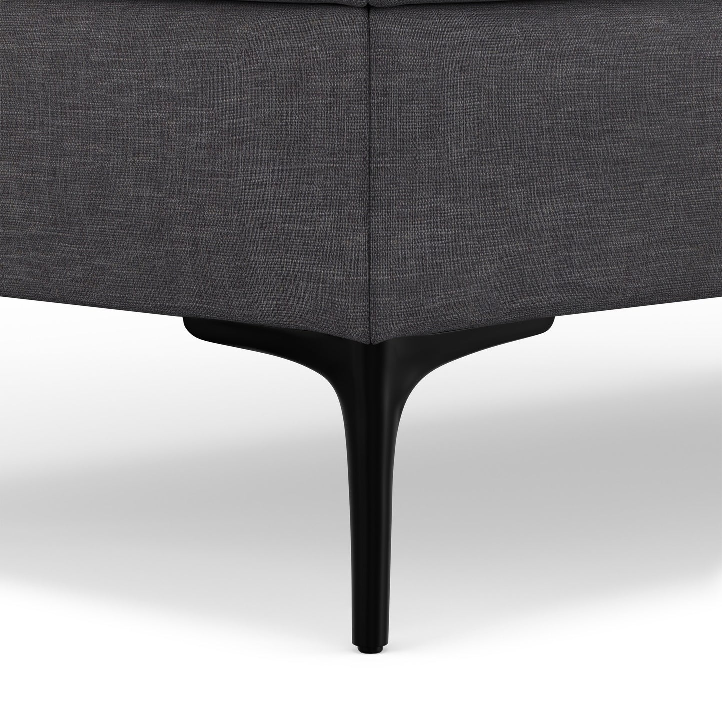 Slate Grey Linen Style Fabric | Rebecca Large Coffee Table Storage Ottoman with Lift up Lid in Linen