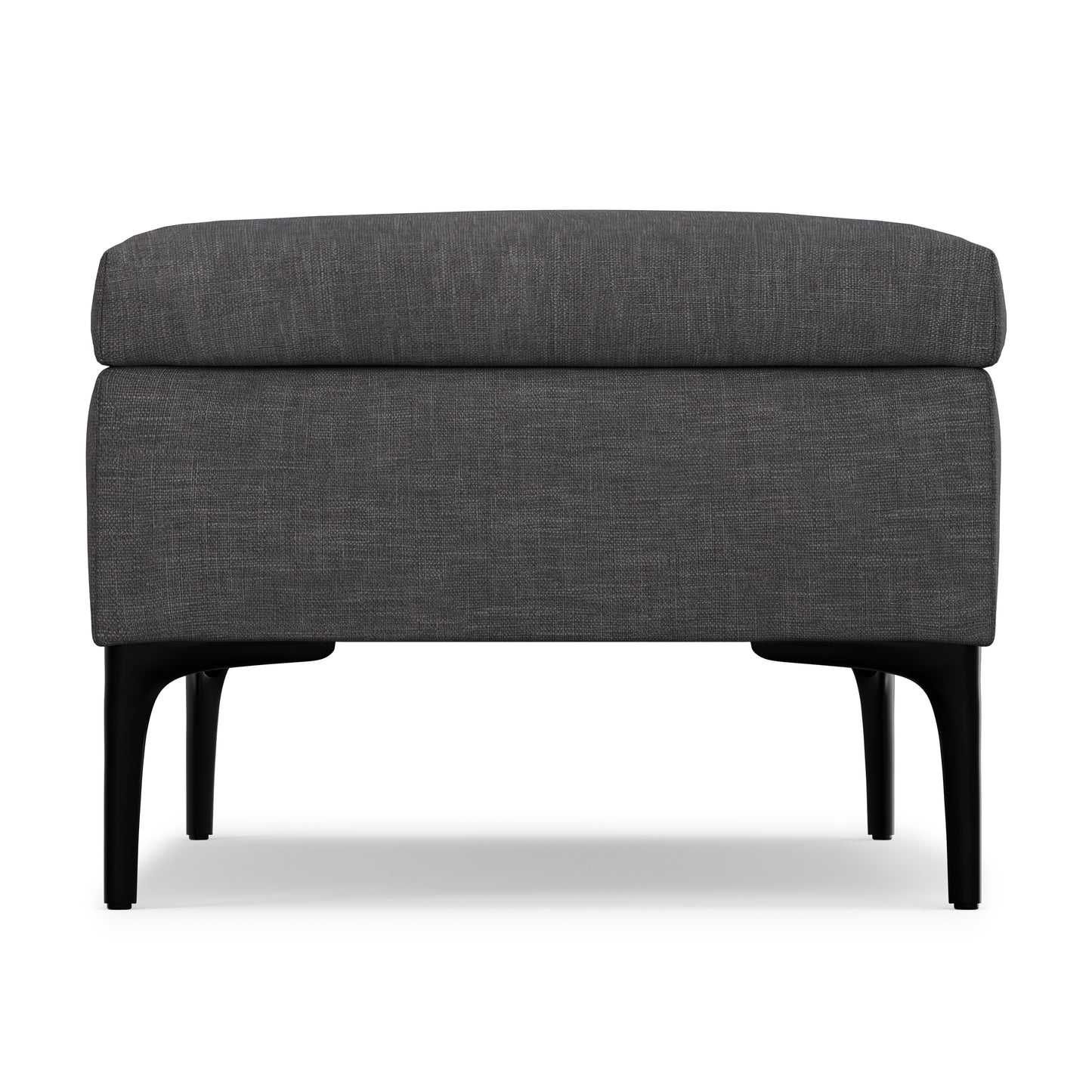 Slate Grey Linen Style Fabric | Rebecca Large Coffee Table Storage Ottoman with Lift up Lid in Linen
