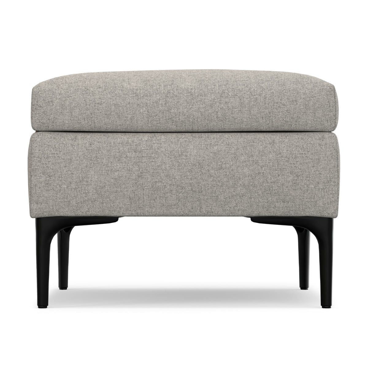 Cloud Grey Linen Style Fabric | Rebecca Rectangular Coffee Table Storage Ottoman with Lift Up Lid in Linen Style Fabric