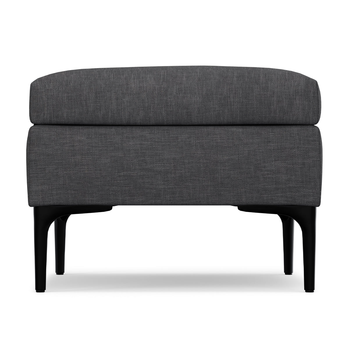 Slate Grey Linen Style Fabric | Rebecca Rectangular Coffee Table Storage Ottoman with Lift Up Lid in Linen Style Fabric