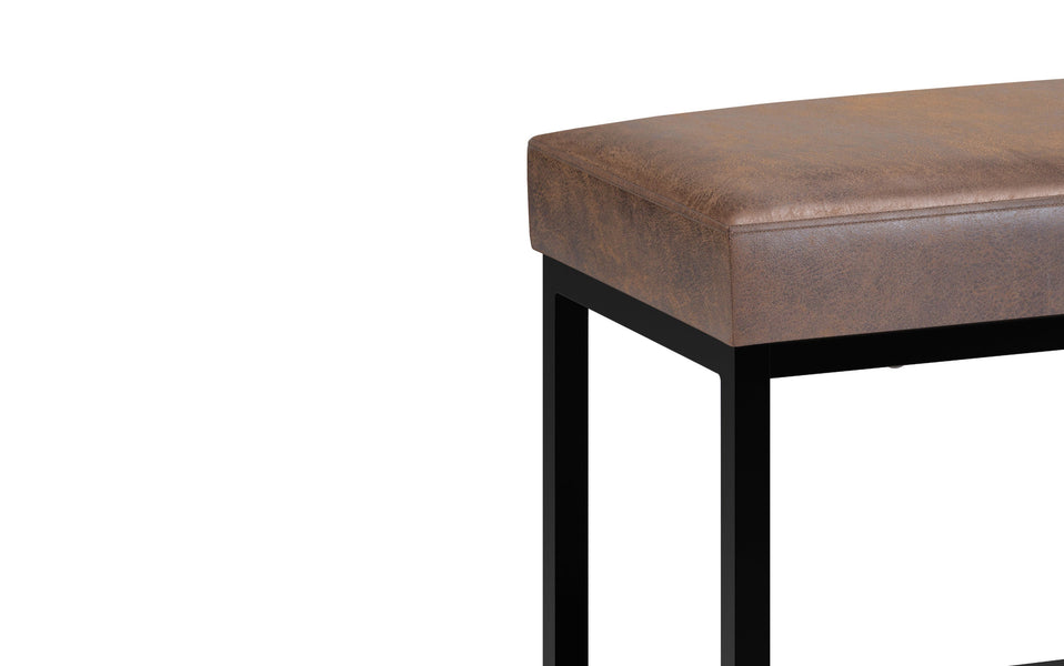 Distressed Chestnut Brown | Reynolds Small Bench