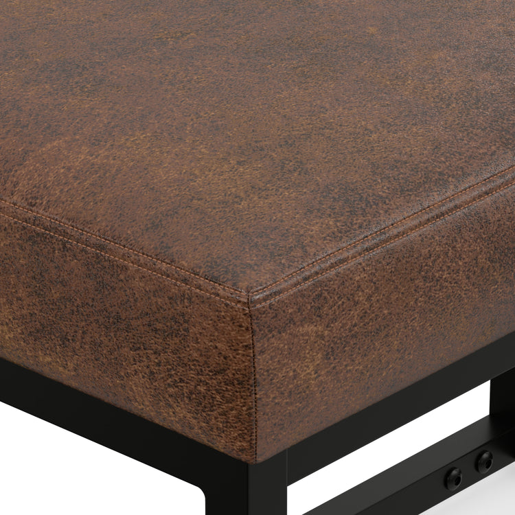 Distressed Chestnut Brown | Reynolds Small Bench