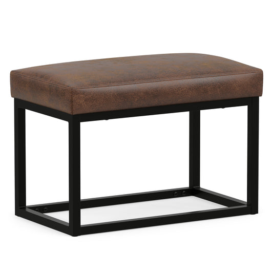 Distressed Chestnut Brown | Reynolds Small Bench