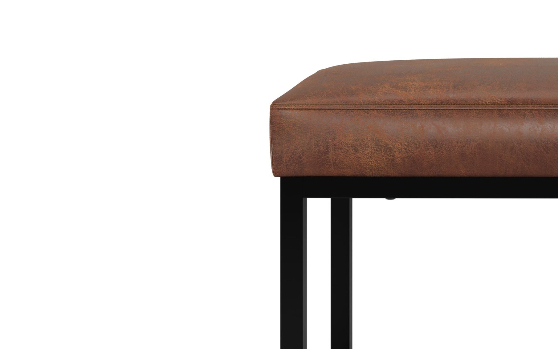 Distressed Saddle Brown | Reynolds Small Bench