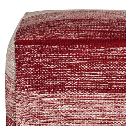 Maroon Melange | Naya Cube Pouf 