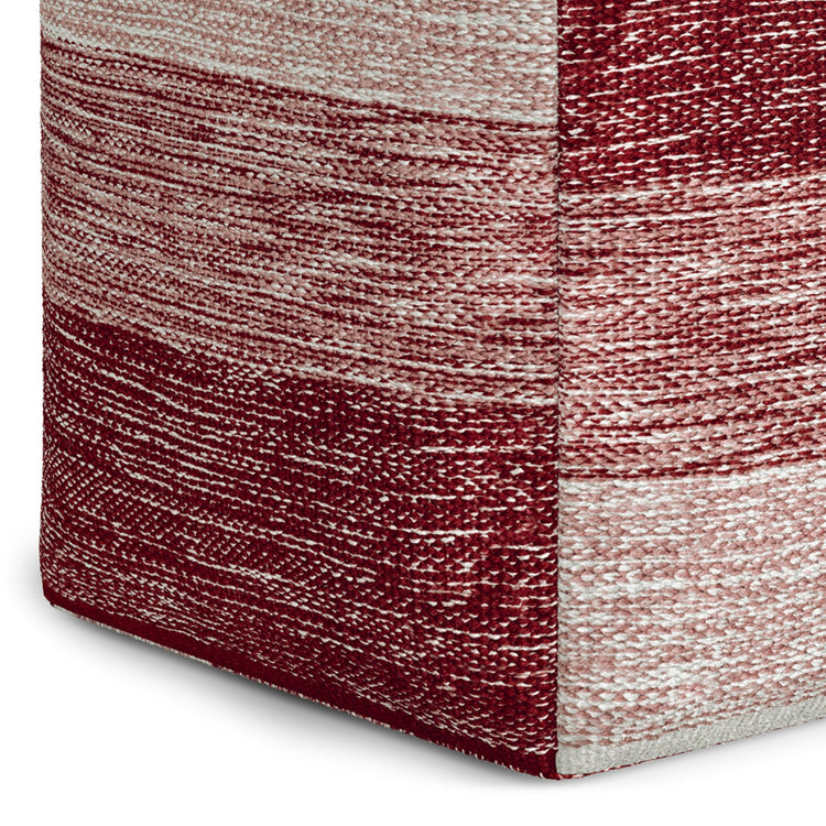 Maroon Melange | Naya Cube Pouf 