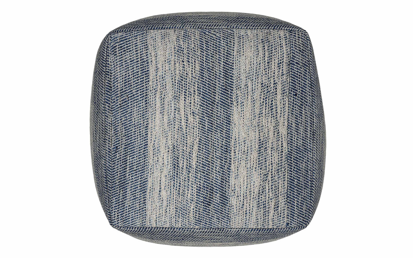 Patterened Teal Melange | Clay Square Pouf