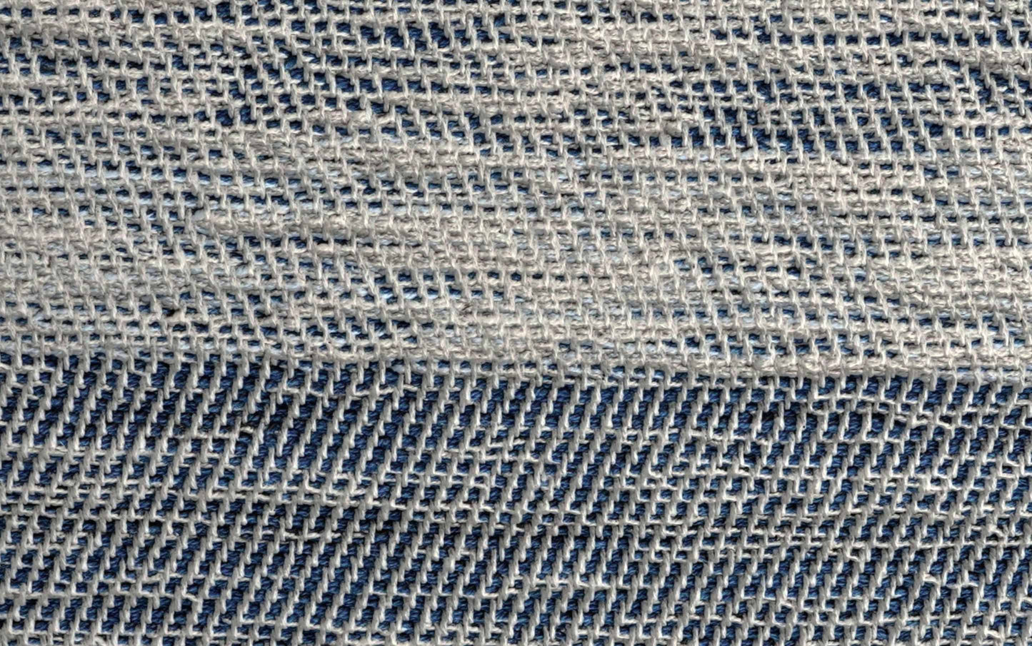 Patterened Teal Melange | Clay Square Pouf