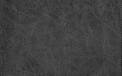 Distressed Black Distressed Vegan Leather | Brody Square Pouf