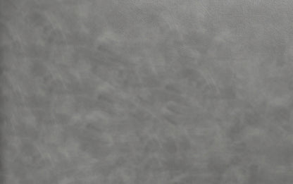 Distressed Grey Distressed Vegan Leather | Brody Square Pouf