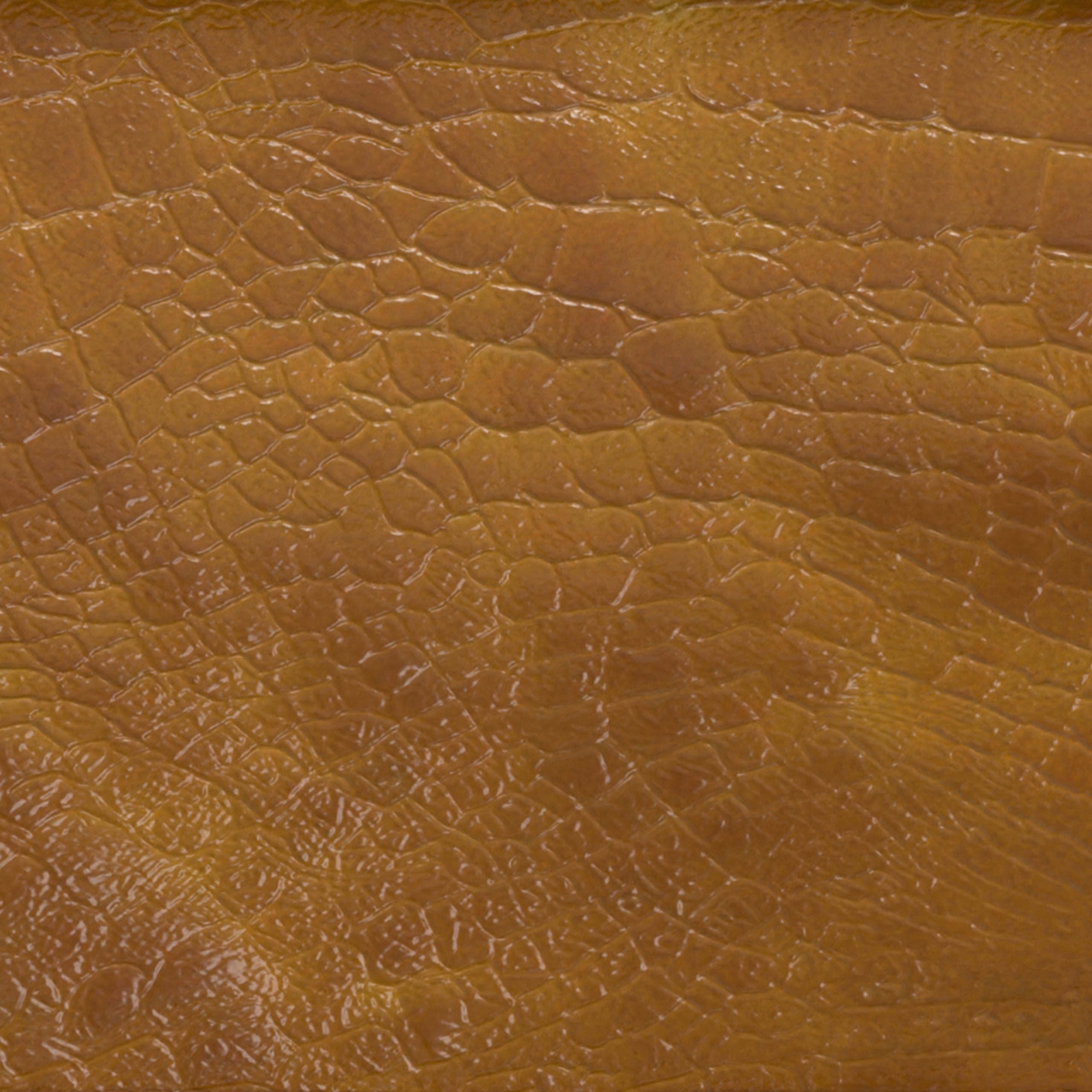 Tan Genuine Leather | Brody Square Pouf in Genuine Leather