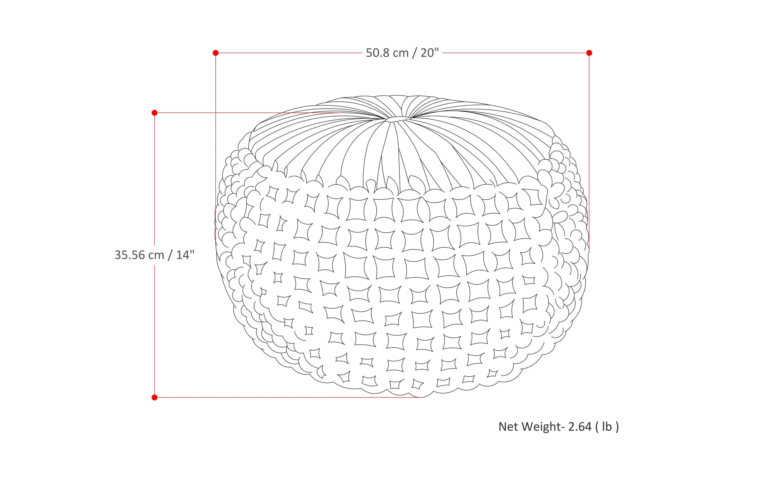 Slate Grey Velvet Fabric  | Renee Velvet Round Pouf