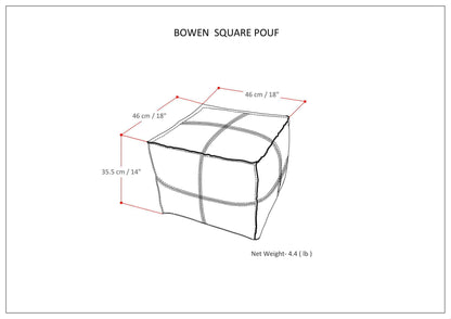 Bowen Square Pouf
