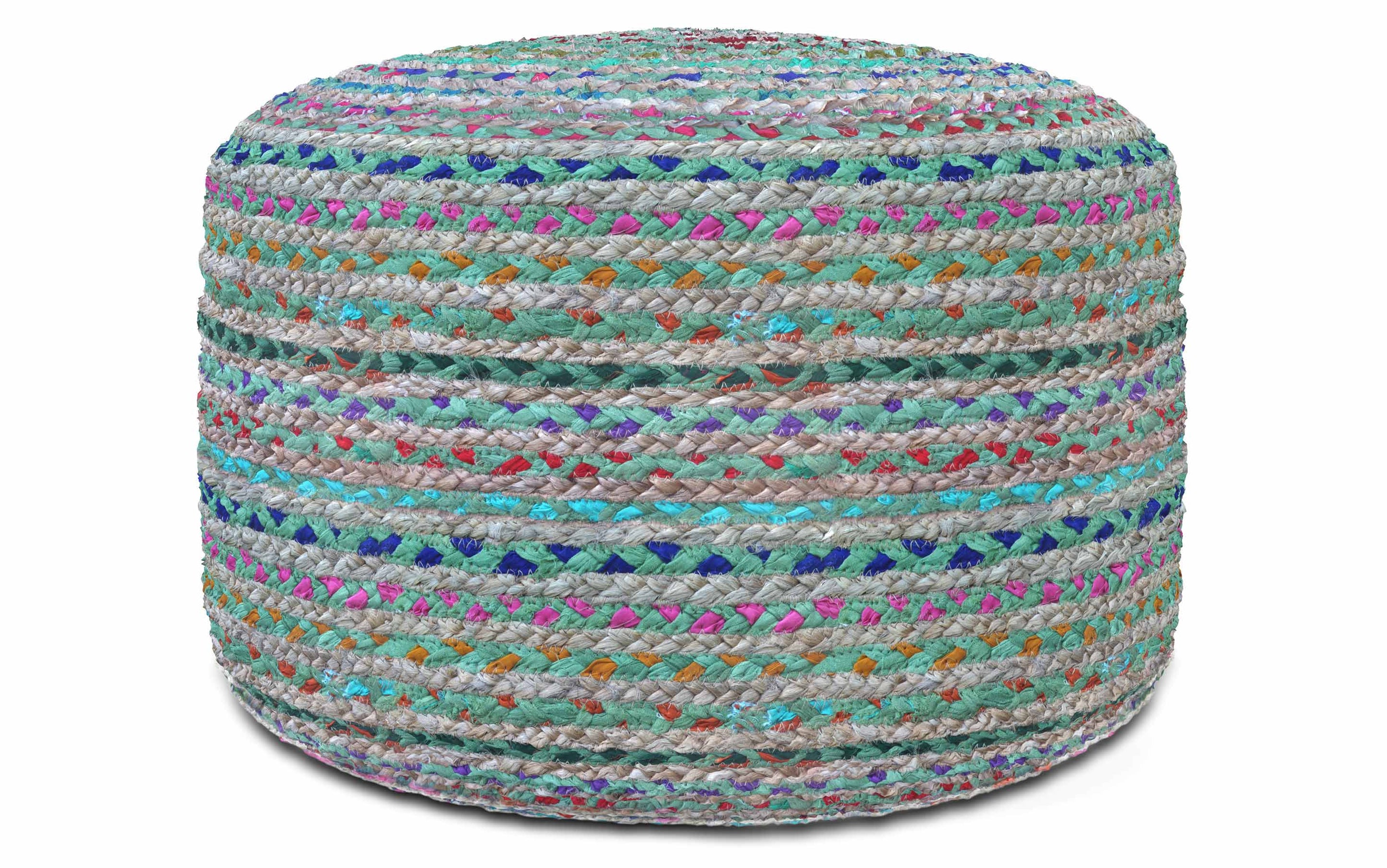 Blue | Margo Round Pouf