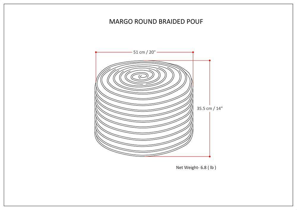 Multi-Color | Margo Round Pouf