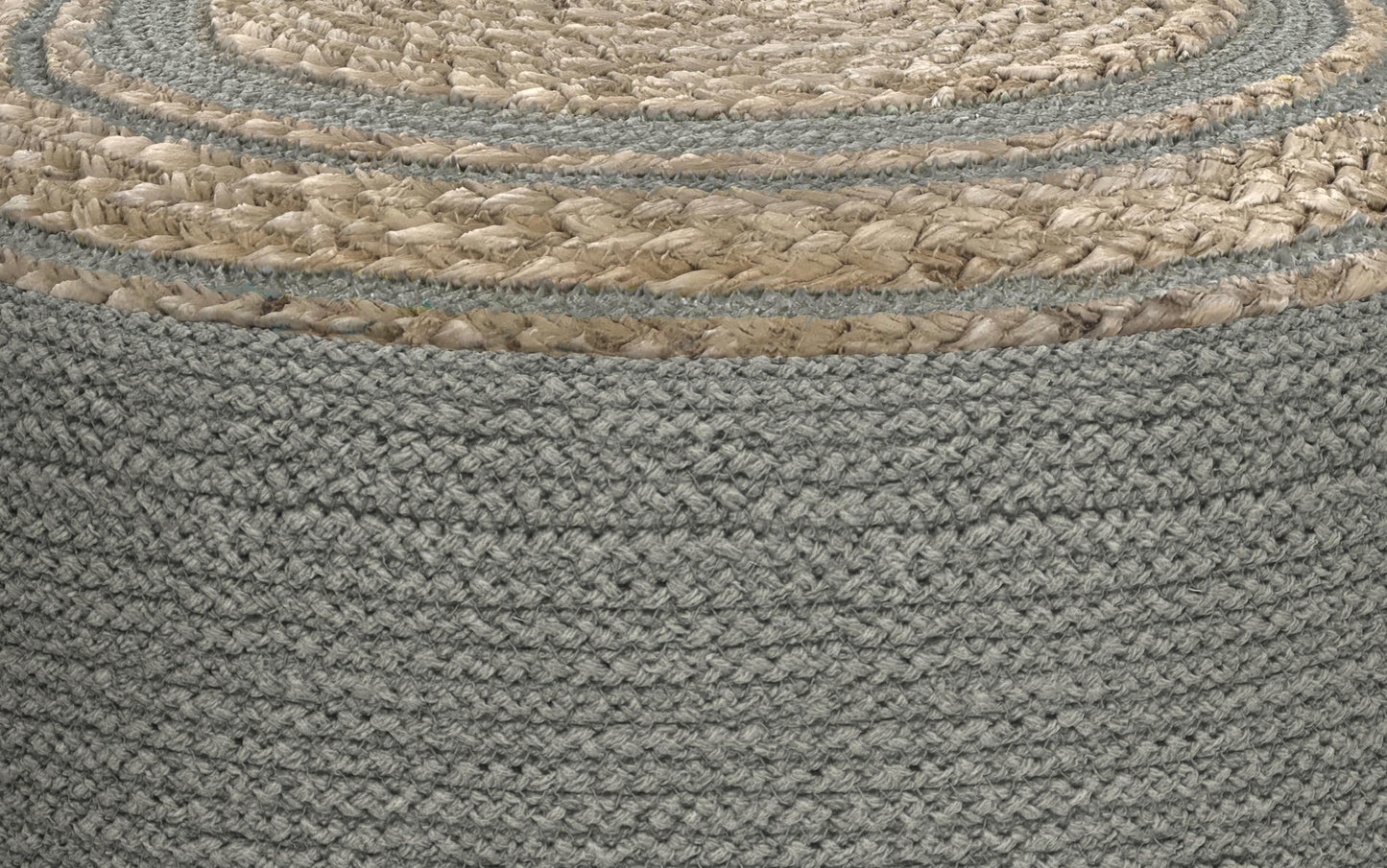 Serena Round Braided Pouf
