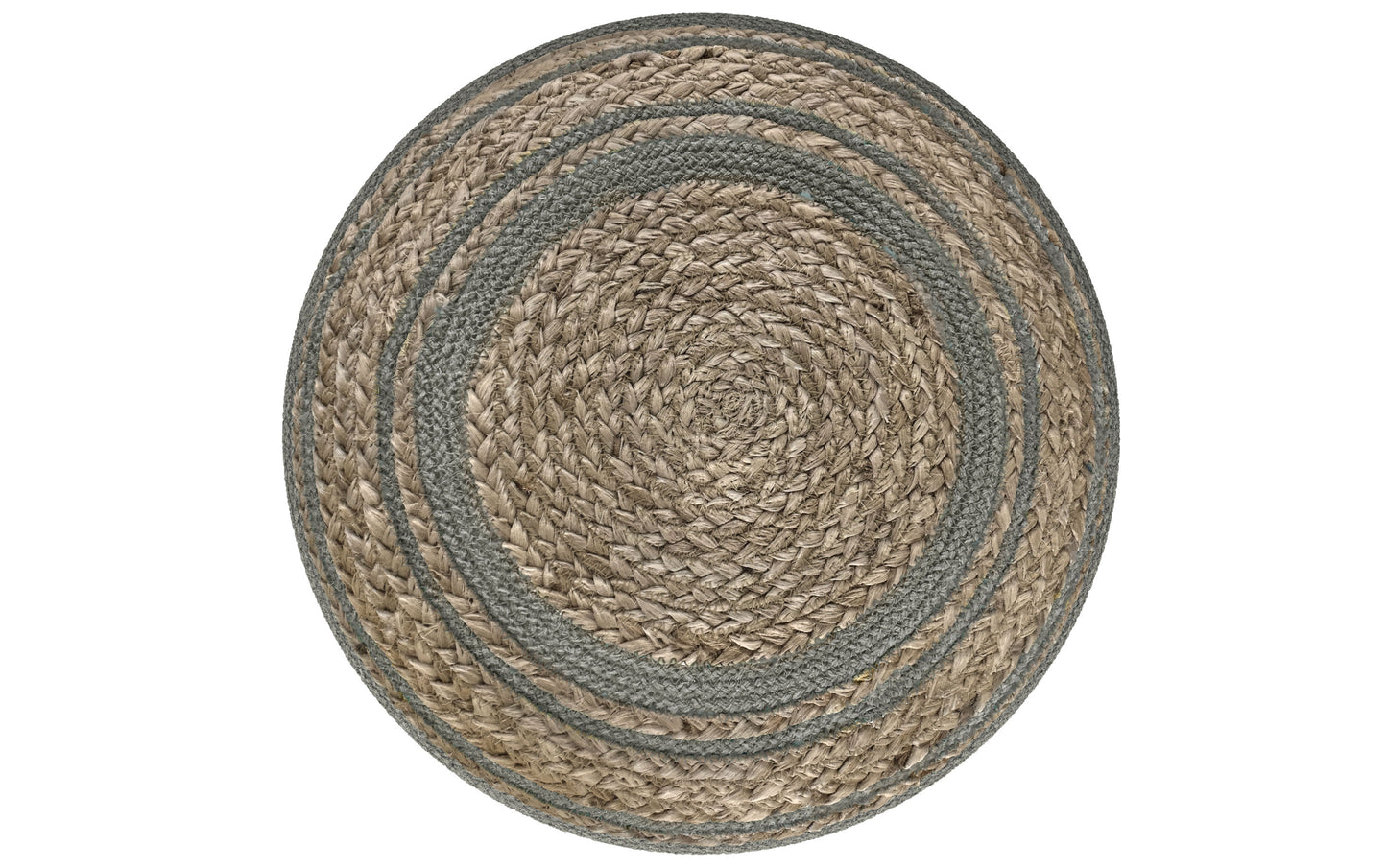 Serena Round Braided Pouf