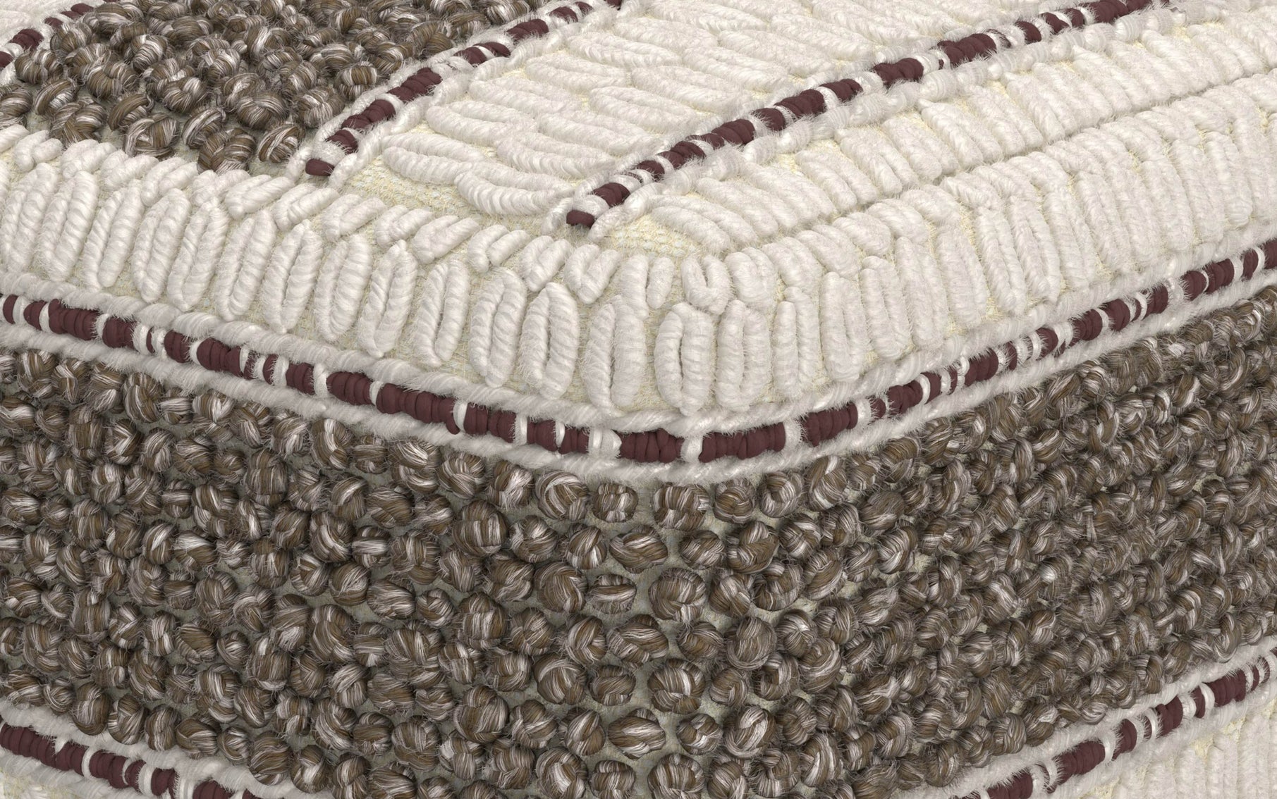 Earth Tone Brown | Grady Pouf