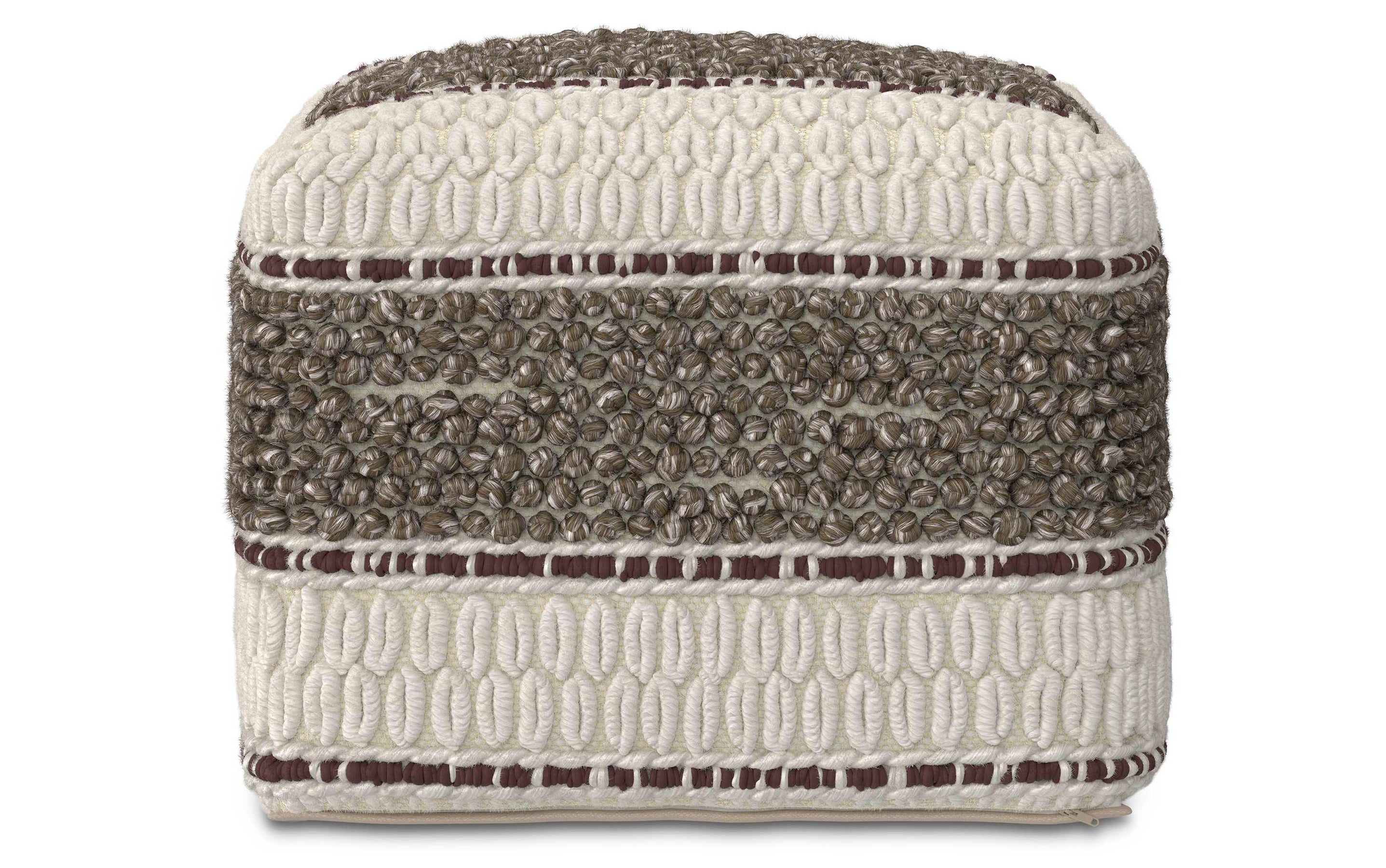 Earth Tone Brown | Grady Pouf