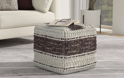 Magenta and Natural | Grady Pouf