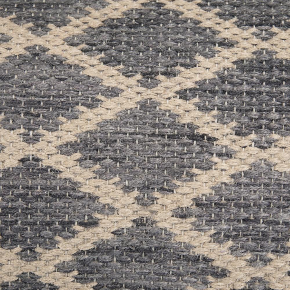 Grey and Natural | Edgeley Round Pouf