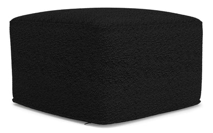 Black | Chantal Square Pouf