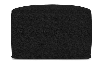 Black | Chantal Square Pouf