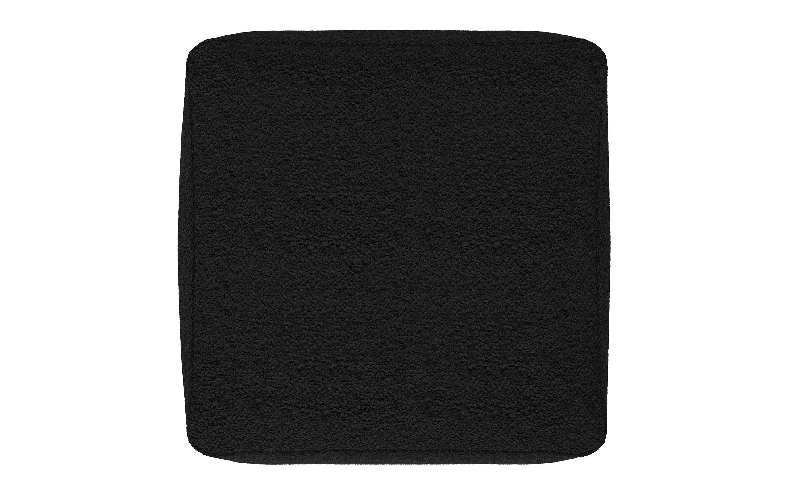 Black | Chantal Square Pouf
