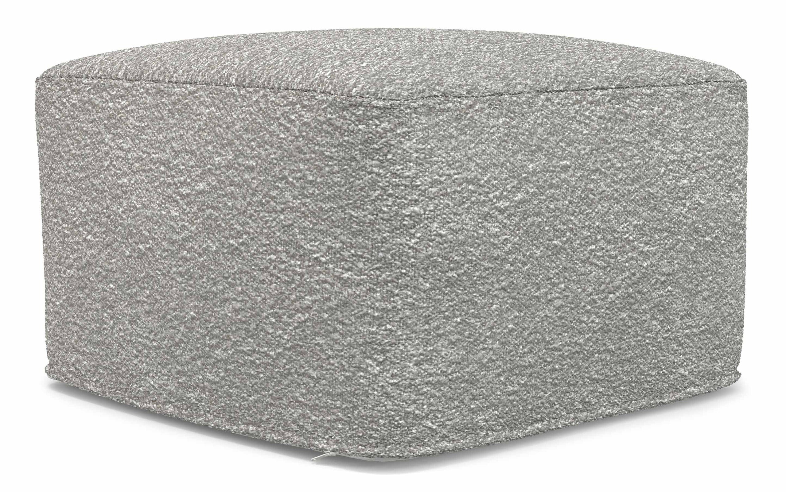 Light Grey | Chantal Square Pouf