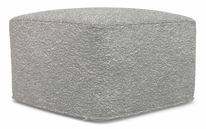 Light Grey | Chantal Square Pouf