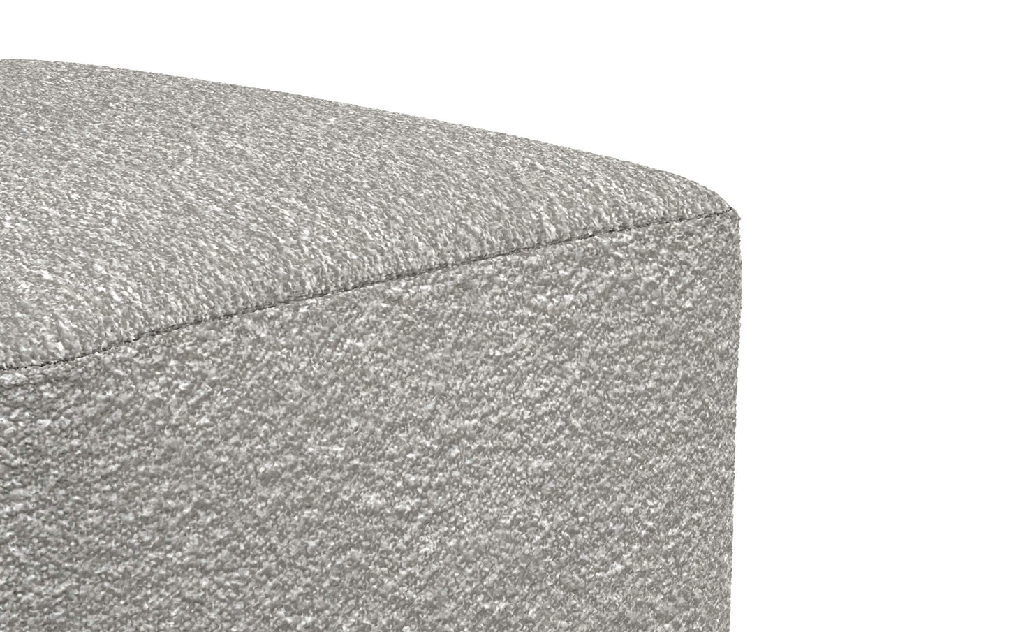 Light Grey | Chantal Square Pouf