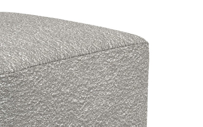 Light Grey | Chantal Square Pouf