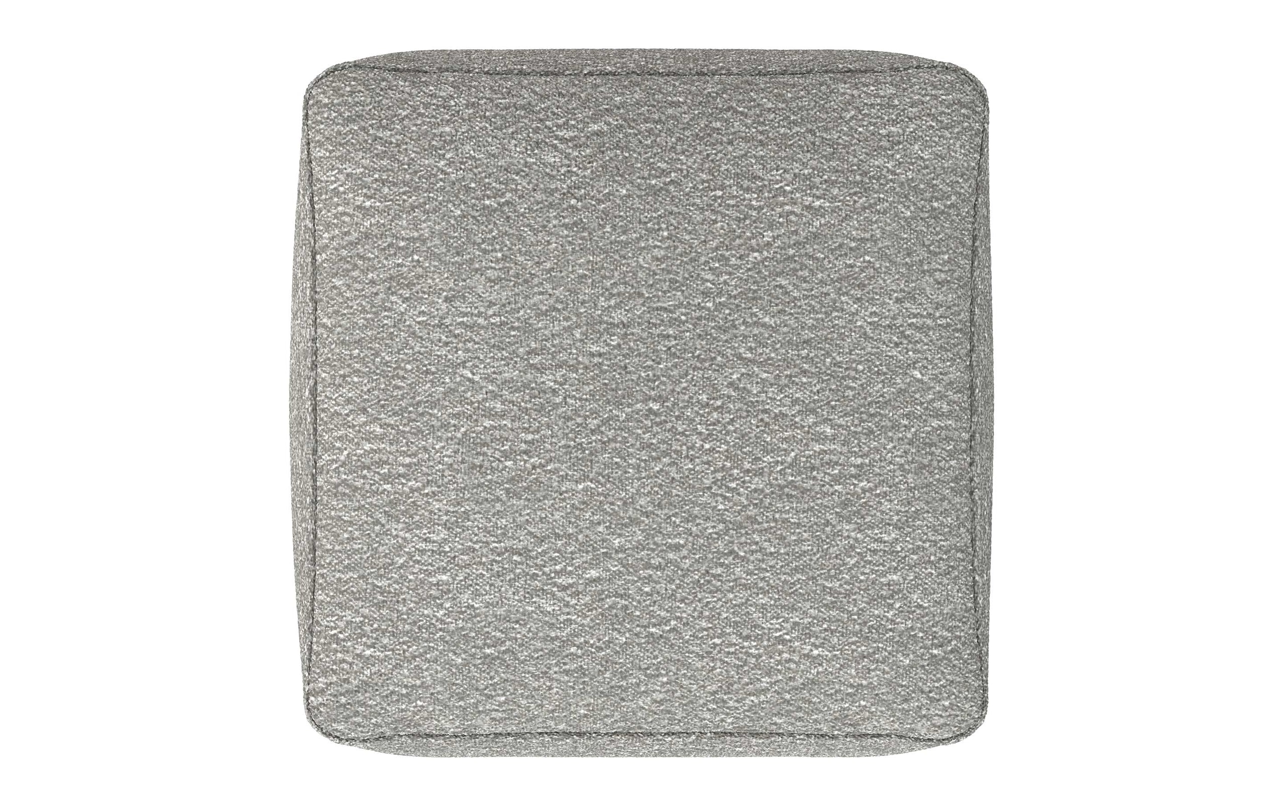 Light Grey | Chantal Square Pouf