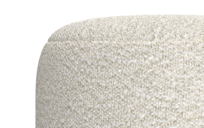 White | Chantal Round Pouf
